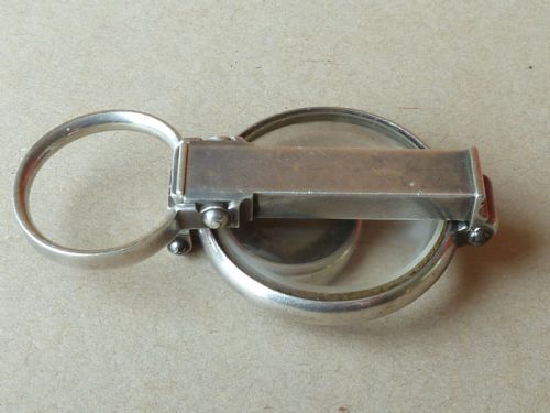 SOLID SILVER POCKET TELESCOPE MAGNIFIER FOLDING STERLING - ADDITIONAL PHOTO 4