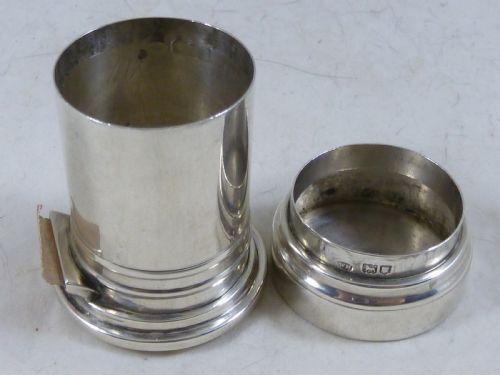 MINIATURE POST BOX EDWARDIAN POSTAGE STAMP ROLL CASE PILLAR NOVELTY 1904 STERLING SILVER - ADDITIONAL PHOTO 5