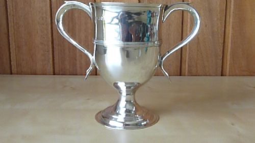 SILVER LOVING CUP 1807 LONDON PETER WILLIAM BATEMAN HALLMARKED STERLING TWIN HANDLE GEORGIAN - ADDITIONAL PHOTO 10