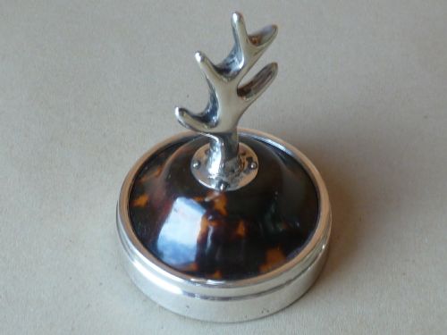 SILVER TORTOISESHELL RING TREE STAND HALLMARKED LONDON 1918 - ADDITIONAL PHOTO 2
