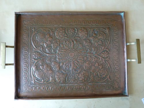 KSIA REPOUSSE COPPER RECTANGULAR TRAY KESWICK SCHOOL INDUSTRIAL ARTS CRAFTS - ADDITIONAL PHOTO 1