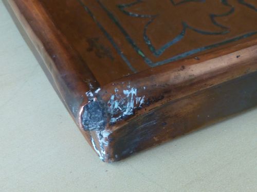 KSIA REPOUSSE COPPER RECTANGULAR TRAY KESWICK SCHOOL INDUSTRIAL ARTS CRAFTS - ADDITIONAL PHOTO 6