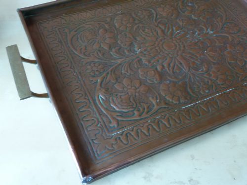KSIA REPOUSSE COPPER RECTANGULAR TRAY KESWICK SCHOOL INDUSTRIAL ARTS CRAFTS - ADDITIONAL PHOTO 8