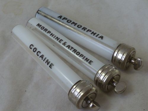APOMORPHIA MORPHINE ATROPINE COCAINE DRUG VIALS STORAGE - ADDITIONAL PHOTO 1