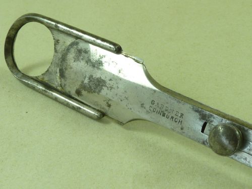 MACKENZIES TONSILLOTOME TONSIL GUILLOTINE MARKED GARDNER EDINBURGH EBONY HANDLE TONSILLECTOMY - ADDITIONAL PHOTO 2