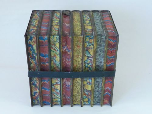 HUNTLEY PALMER LEATHER BOUND BOOKS BISCUIT TIN 'LITERATURE' LIBRARY SERIES - ADDITIONAL PHOTO 2