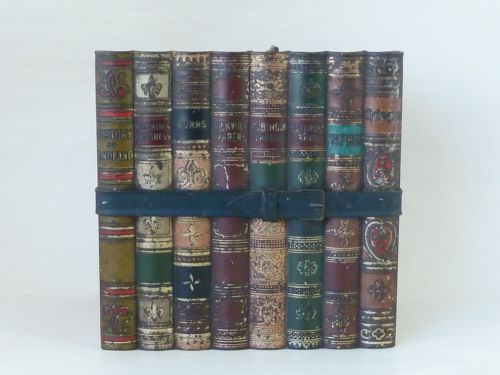 HUNTLEY PALMER LEATHER BOUND BOOKS BISCUIT TIN 'LITERATURE' LIBRARY SERIES - ADDITIONAL PHOTO 3