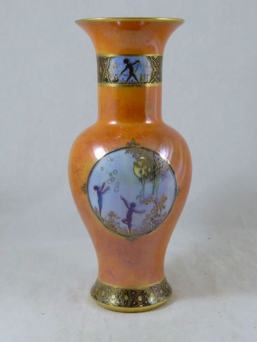 carlton ware moonlight cameo lustre vase art deco - CATEGORY: ANTIQUE VASES - DATED 1920