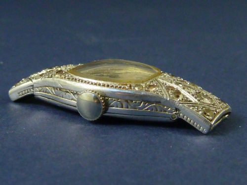 1930S ART DECO DIAMOND 18K WHITE GOLD LADIES COCKTAIL WATCH SWISS TISSOT - ADDITIONAL PHOTO 8