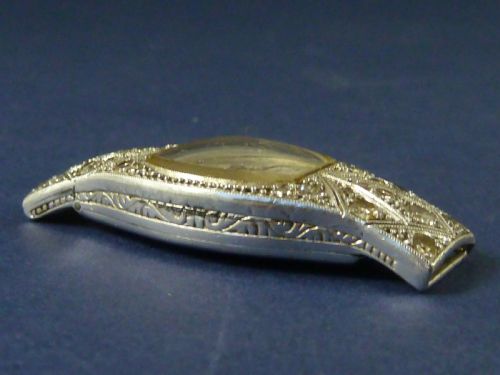 1930S ART DECO DIAMOND 18K WHITE GOLD LADIES COCKTAIL WATCH SWISS TISSOT - ADDITIONAL PHOTO 9