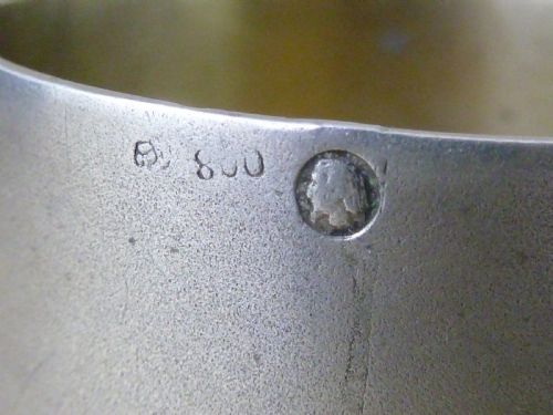 GERMAN 800 ENAMEL SILVER CHARIOTEER NAPKIN RING SERVIETTE CONTINENTAL HALLMARKED SOLID - ADDITIONAL PHOTO 5