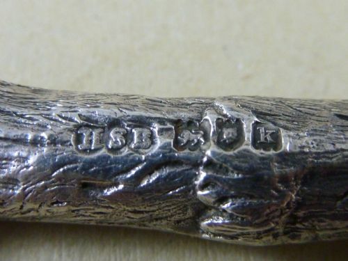 NOVELTY ARTICULATED EAGLE CLAW SUGAR TONGS HENRY STUART BROWN 1905 SILVER PAIR NIPS - ADDITIONAL PHOTO 3