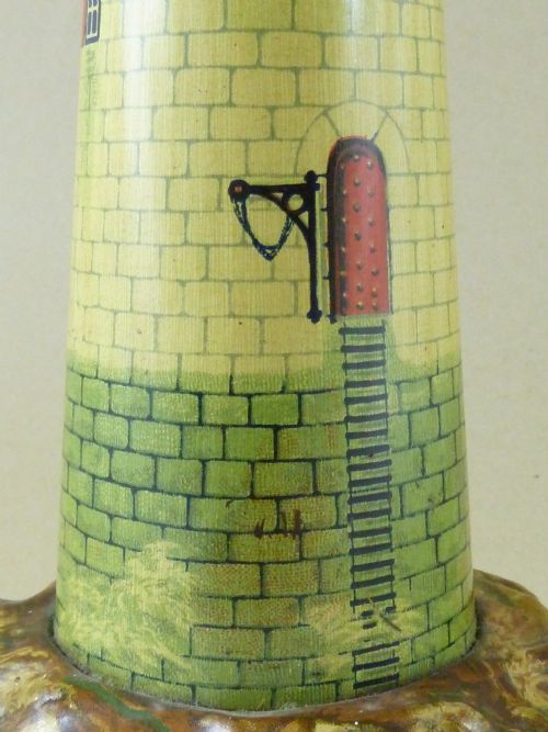 VICTORIAN NOVELTY LIGHTHOUSE TIN FIELDS OZOKERIT LONDON NIGHT FAIRY LIGHT CANDLE HOLDER ADVERTISING - ADDITIONAL PHOTO 2