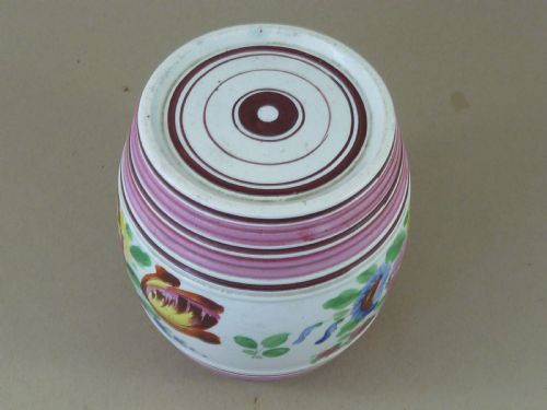 GEORGIAN CREAMWARE BARREL BRISTOL LOVE TOKEN POTTERY MINIATURE - ADDITIONAL PHOTO 4