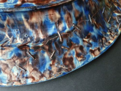 LARGE PALISSY WARE FRENCH OVAL PLATTER FISH LOBSTER LIZARD BARBIZET DISH - ADDITIONAL PHOTO 7