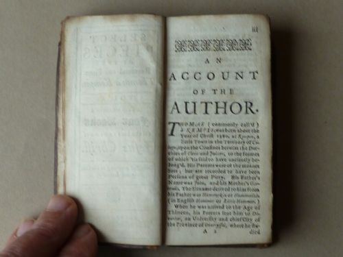 1727 THE IMITATION OF JESUS CHRIST SELECT PIECES OF THE REVEREND AND PIOUS THOMAS DE KEMPIS BOOK - ADDITIONAL PHOTO 4