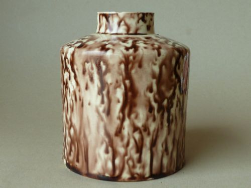 18TH CENTURY WHIELDON TEA CADDY CANISTER 1770 ENGLISH CREAMWARE POTTERY - ADDITIONAL PHOTO 2