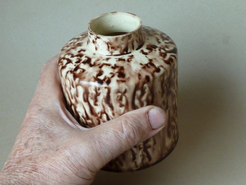 18TH CENTURY WHIELDON TEA CADDY CANISTER 1770 ENGLISH CREAMWARE POTTERY - ADDITIONAL PHOTO 4