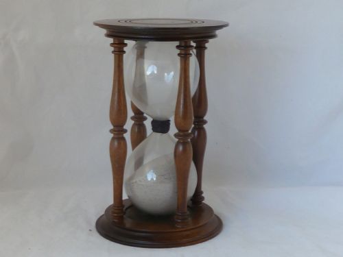 hourglass timer sandglass hour glass sand clock timing time sermon - CATEGORY: ANTIQUE MISCELLANEOUS - DATED 1930