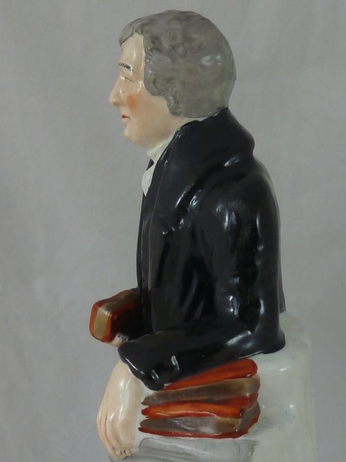 CHRISTMAS EVANS STAFFORDSHIRE POTTERY PORTRAIT FIGURE WELSH BAPTIST VICTORIAN - ADDITIONAL PHOTO 3