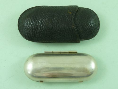 800 SILVER BOX BURROUGHS WELLCOME GLASS SYRINGE RD NO 4073234 1903 HALLMARKED 800 ANTIQUE - ADDITIONAL PHOTO 9