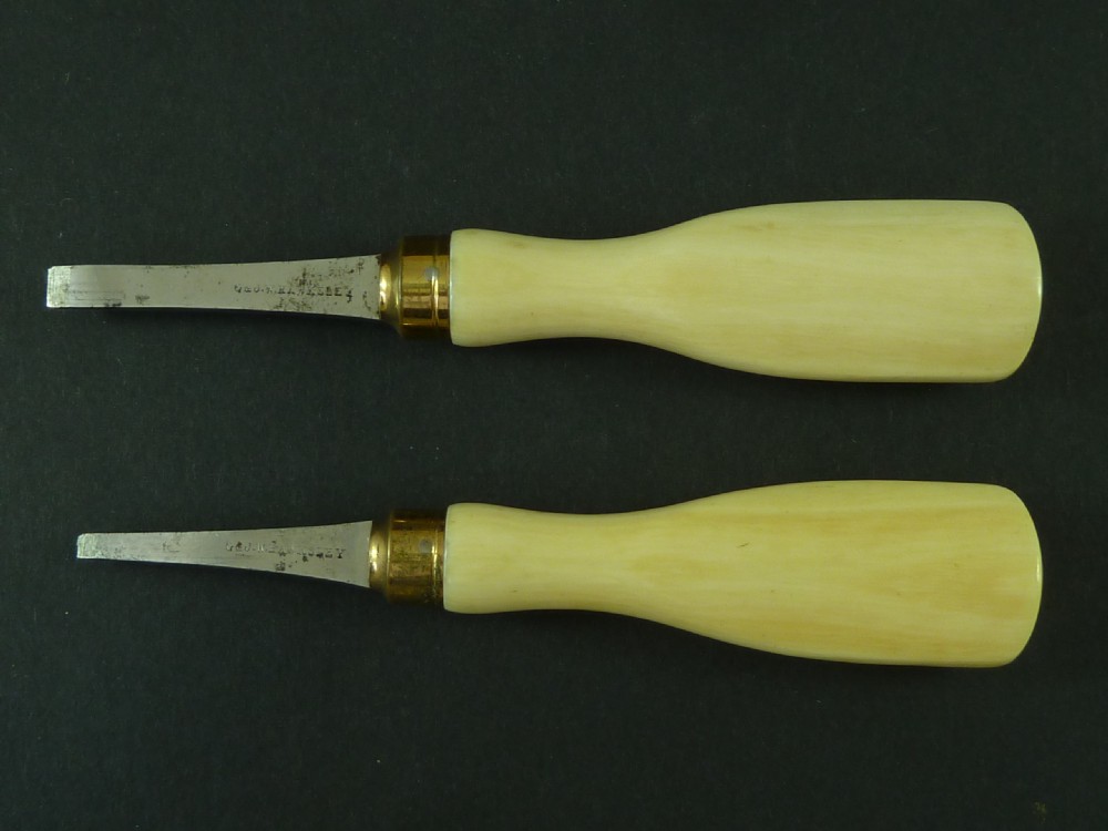 Pair Hawksley Ivory Handled Turnscrews Gun Pistol Accessory View II