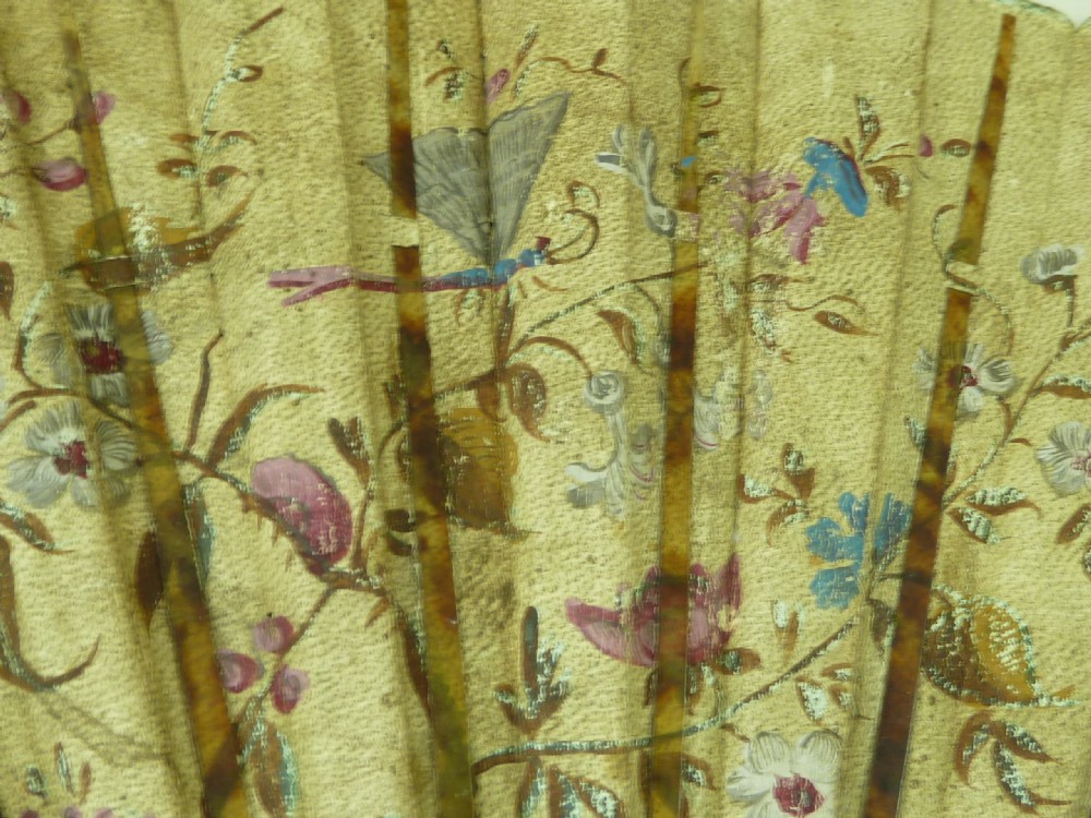 18C Hand Painted Fan and Case European Chinoiserie Eventail Boxed View III