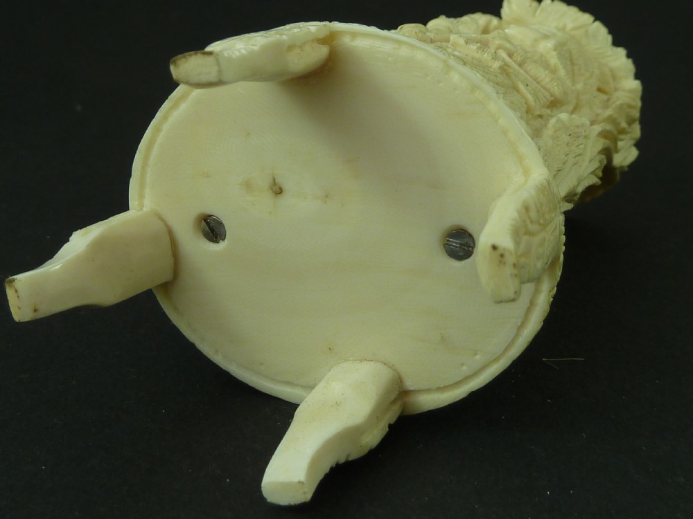 Carved Ivory Figure Group Indian View IV