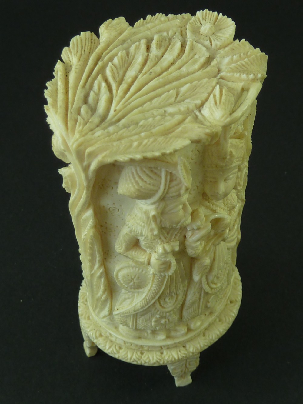 Carved Ivory Figure Group Indian View V