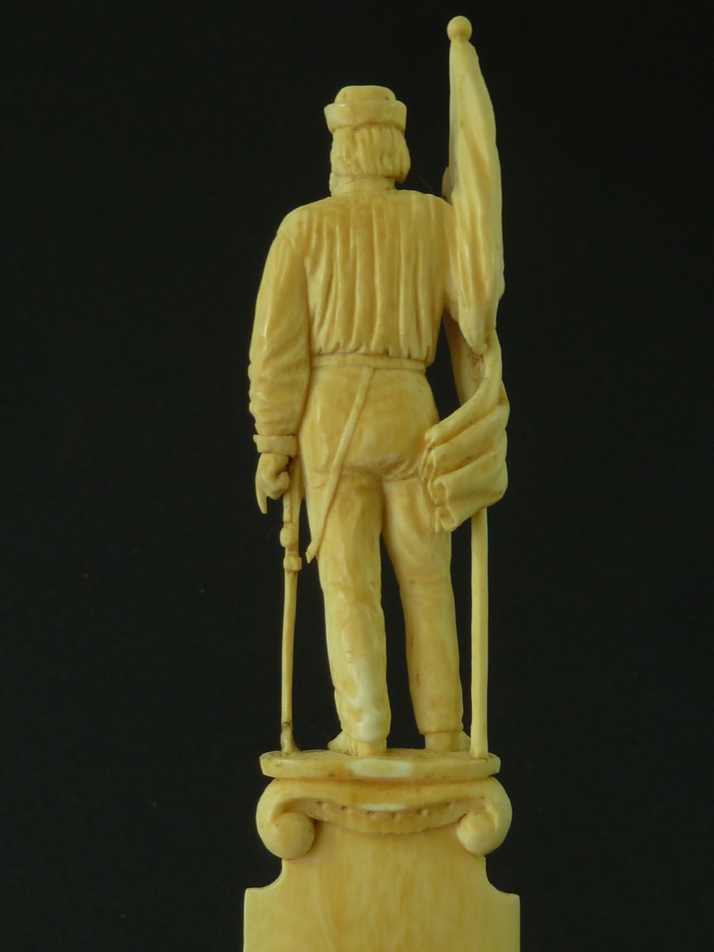 Garibaldi European Carved Ivory Paper Knife Page Turner View IV