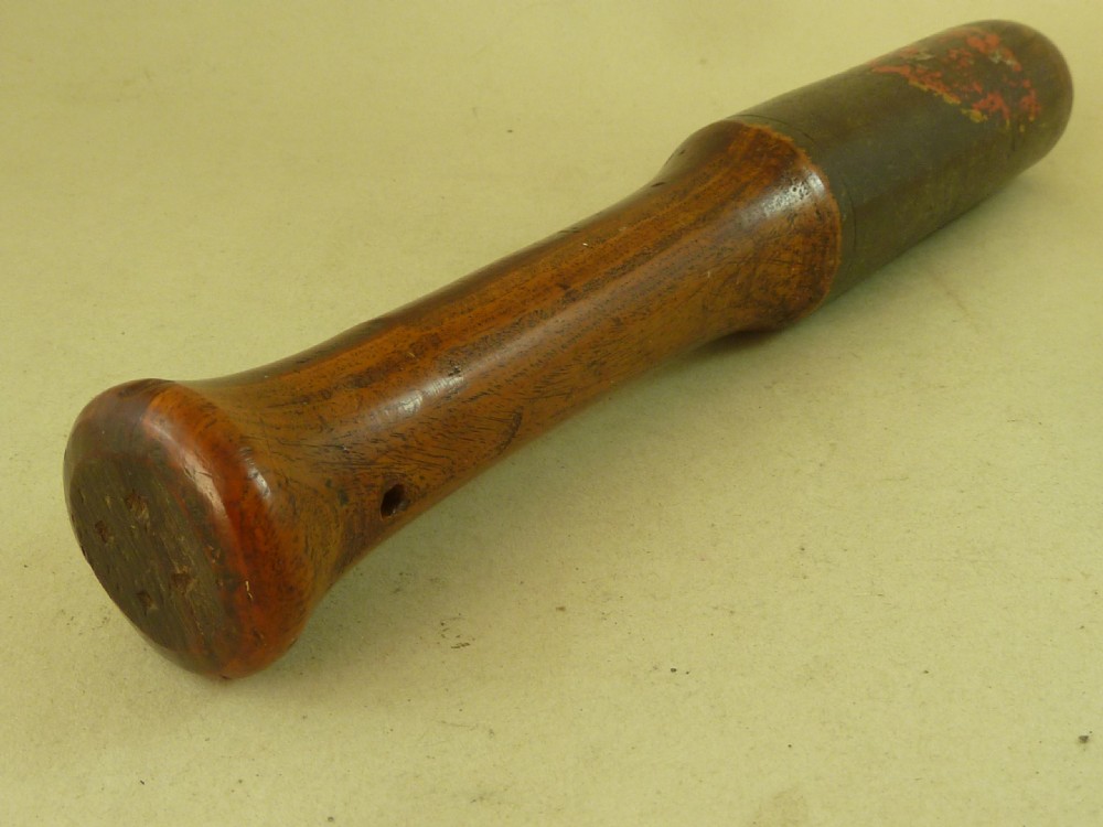 Newcastle Hand Painted Wooden Police Truncheon Tipstaff GR III George 3 Antique View IV