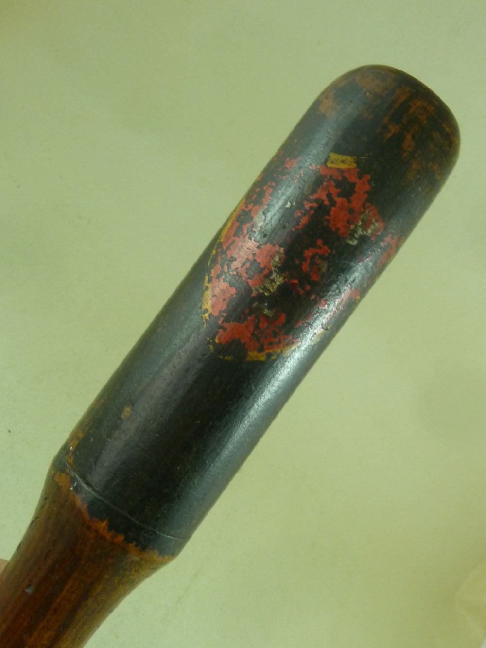 Newcastle Hand Painted Wooden Police Truncheon Tipstaff GR III George 3 Antique View V