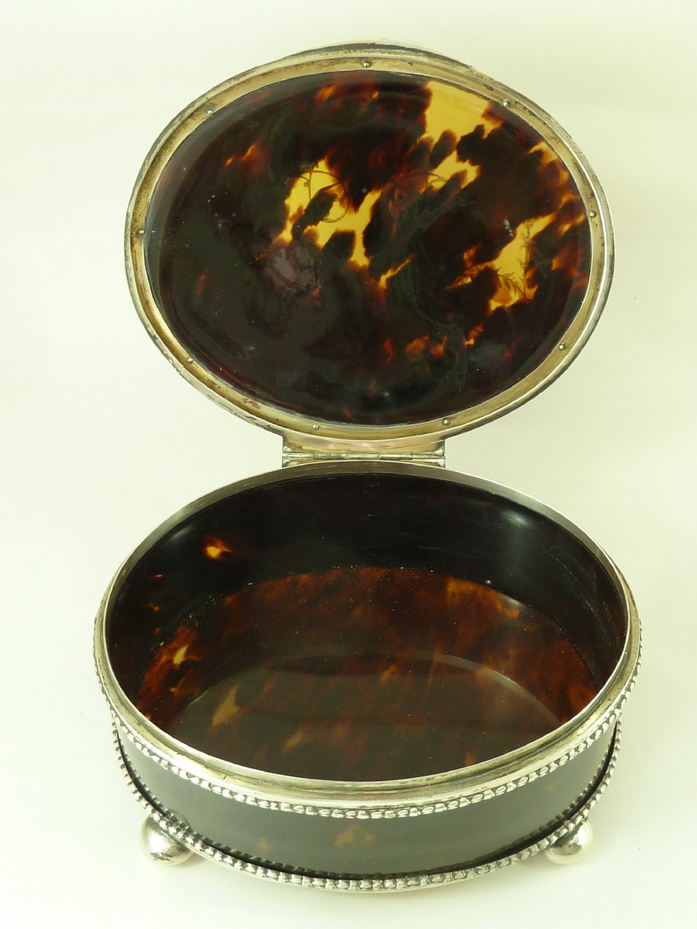 Victorian Tortoiseshell & Silver Pique Jewellery Box Charles Boyton Antique View III