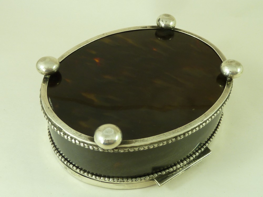 Victorian Tortoiseshell & Silver Pique Jewellery Box Charles Boyton Antique View VI