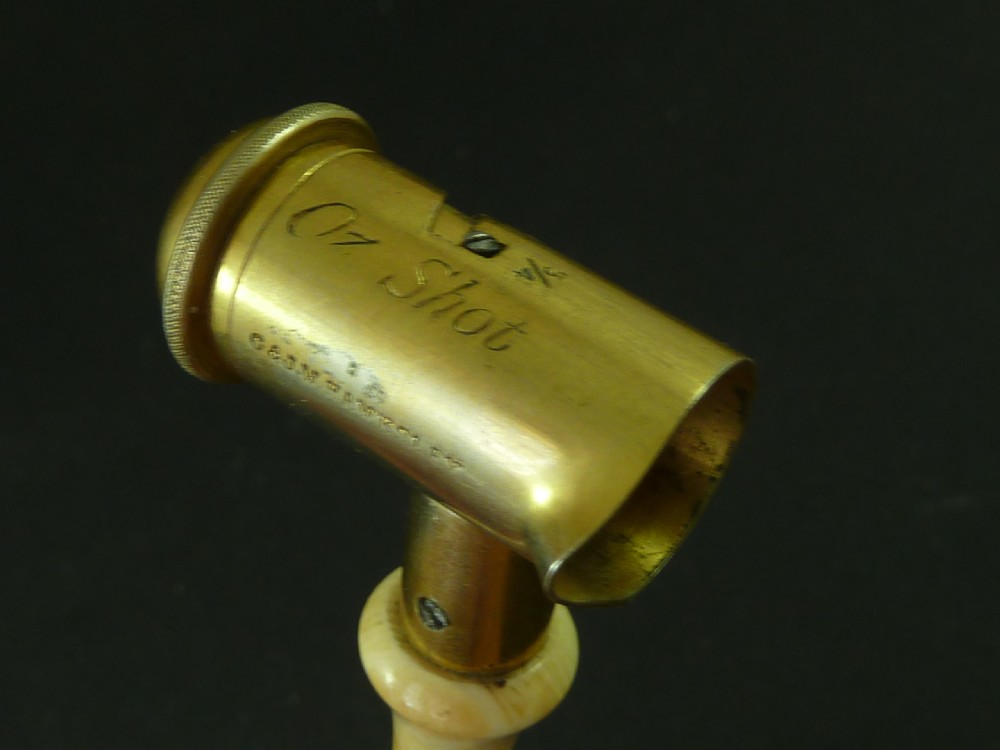 Pair Hawksley Ivory Handled Black Powder & Shot Measures Gun Pistol Accessory View IV