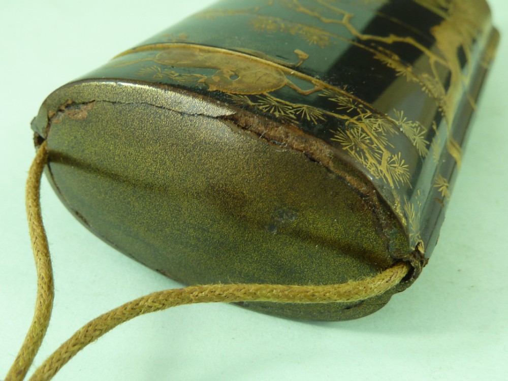 Japanese Lacquer Inro Meiji Period View V