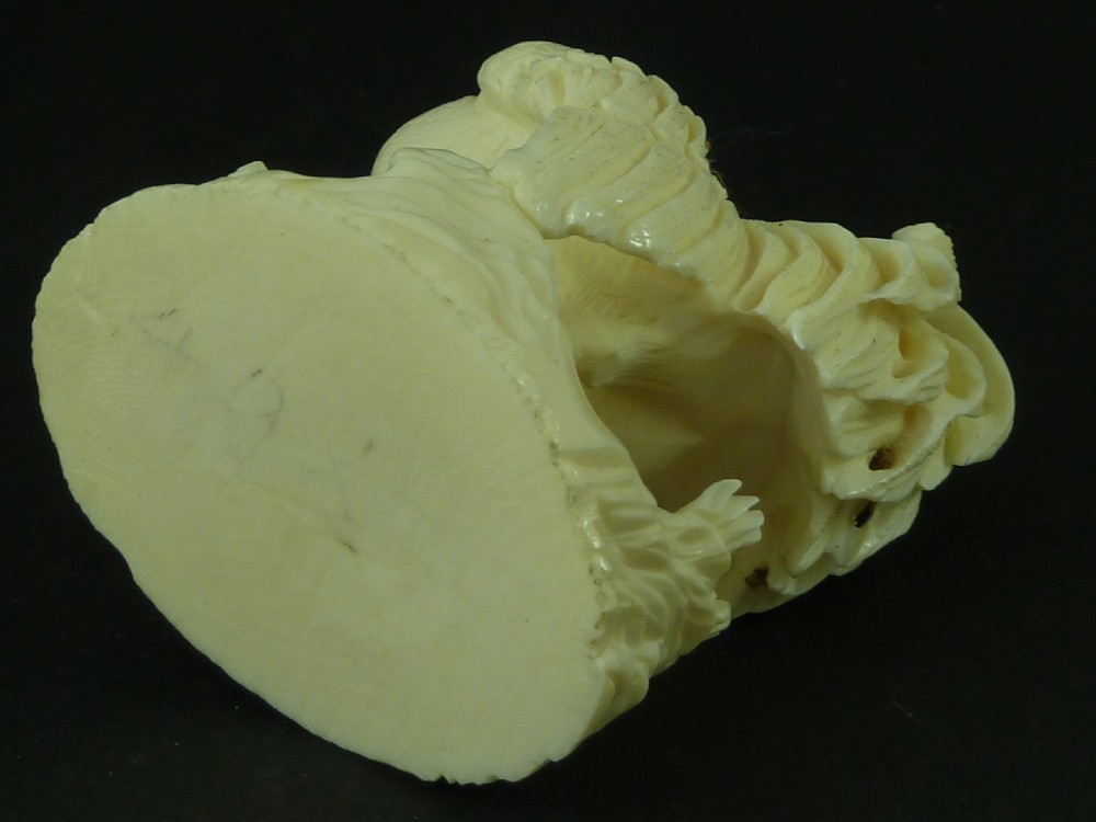 Antique Chinese Carved Ivory Cockerel Model View VI