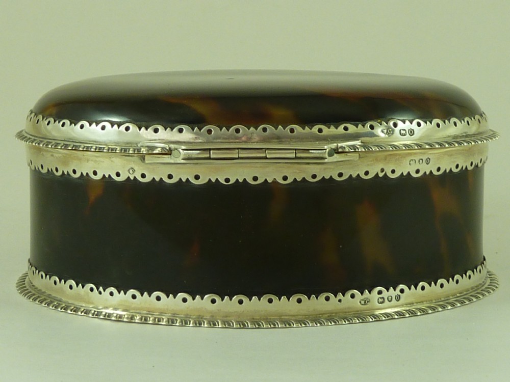 Victorian Tortoiseshell & Silver Jewellery Box William Comyns 1889 Antique View II