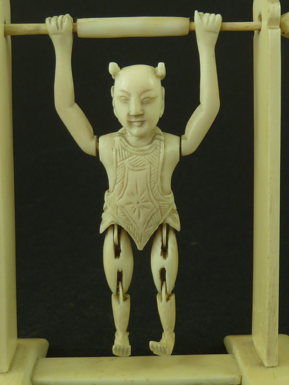 Chinese Export Acrobat Puzzle Box Compendium Toy IVory Games View III