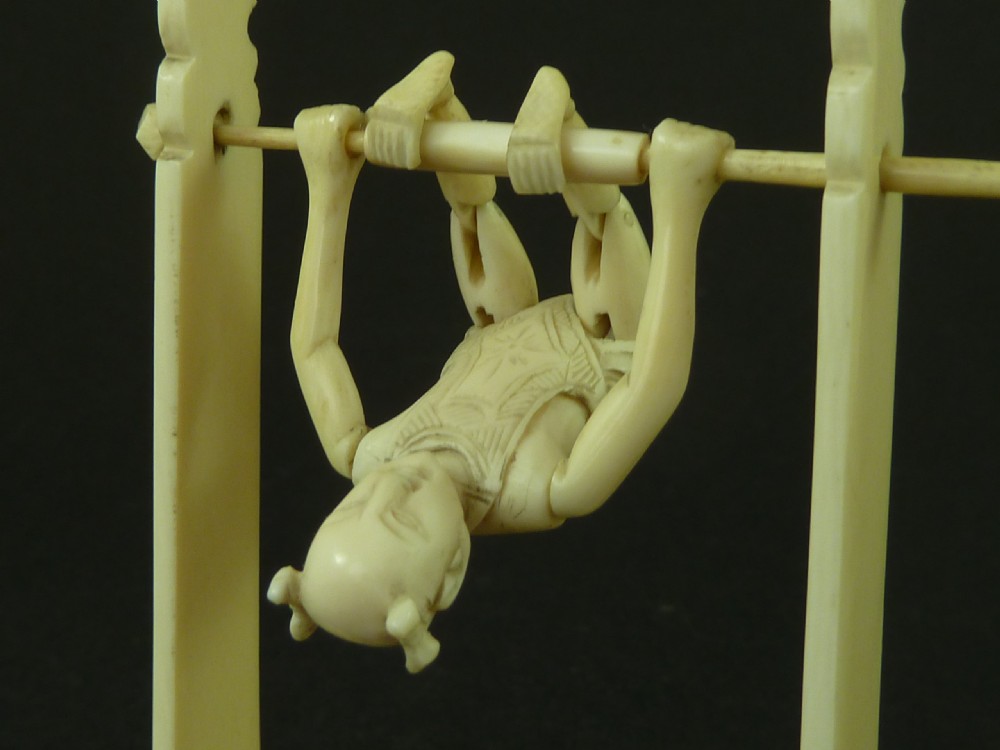 Chinese Export Acrobat Puzzle Box Compendium Toy IVory Games View VI