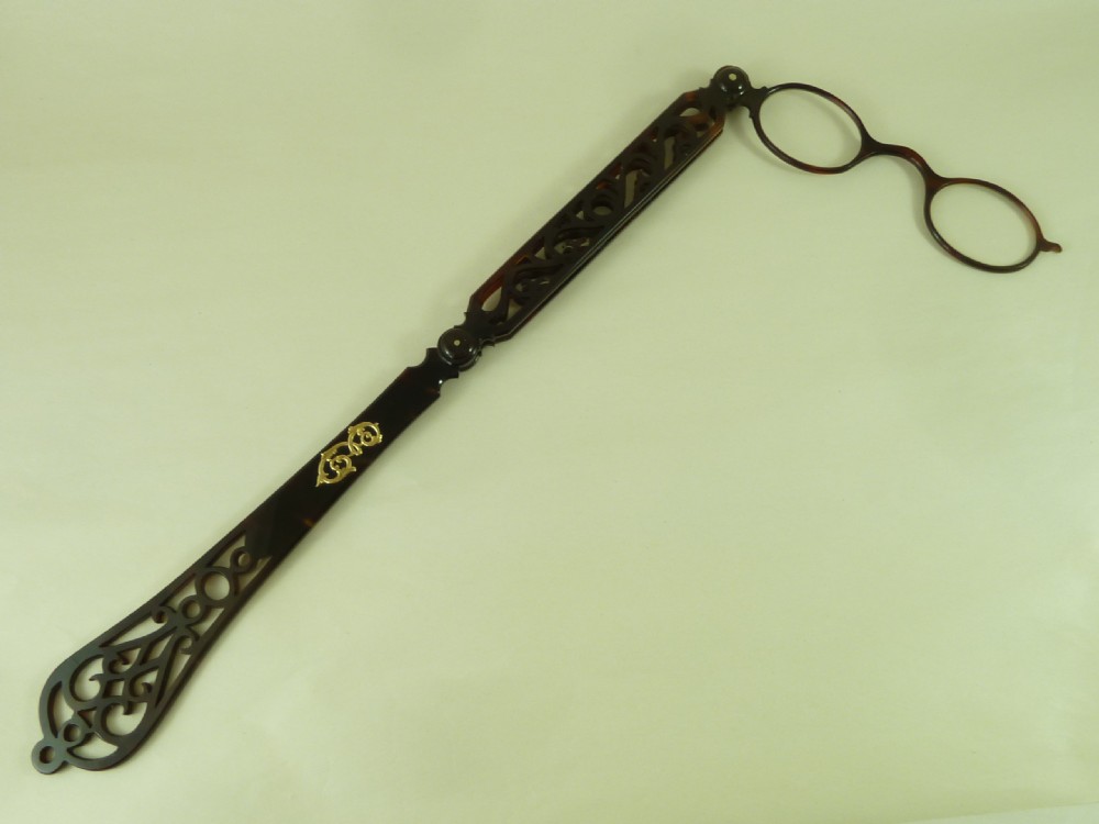 Negretti & Zambra London Tortoiseshell Lorgnettes Oval Frame Spectacles Antique View IV