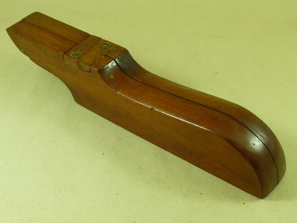 Antique Combination Boot Jack & Boot Puller Folding Mahogany Military Campaign View II