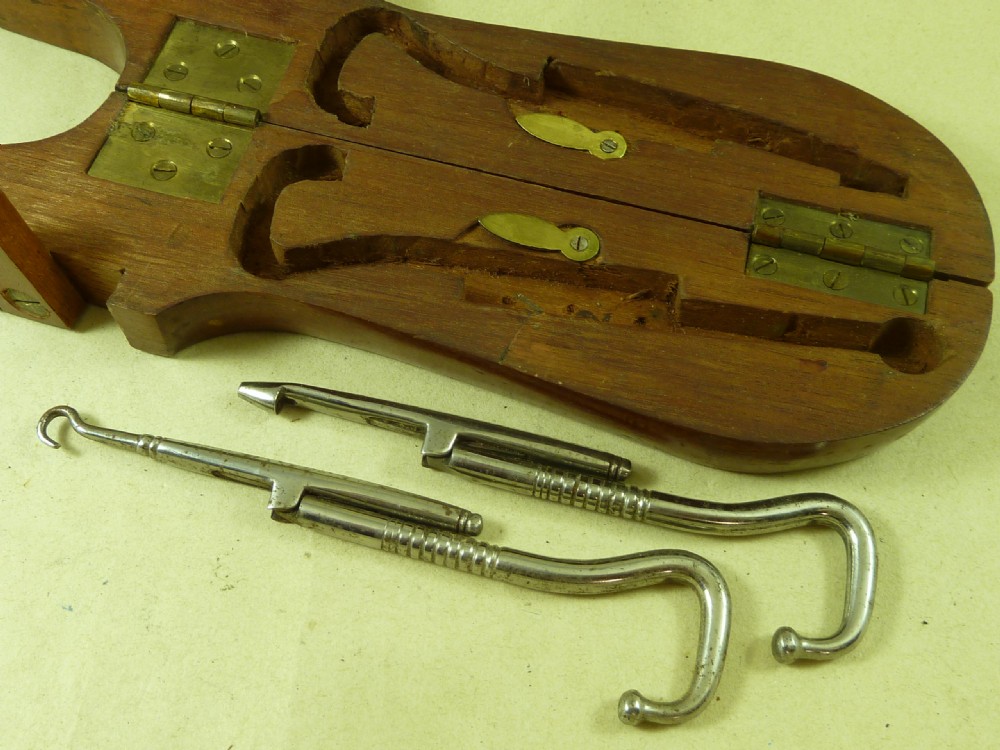 Antique Combination Boot Jack & Boot Puller Folding Mahogany Military Campaign View IV