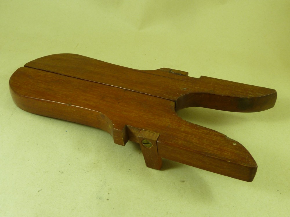 Antique Combination Boot Jack & Boot Puller Folding Mahogany Military Campaign View V