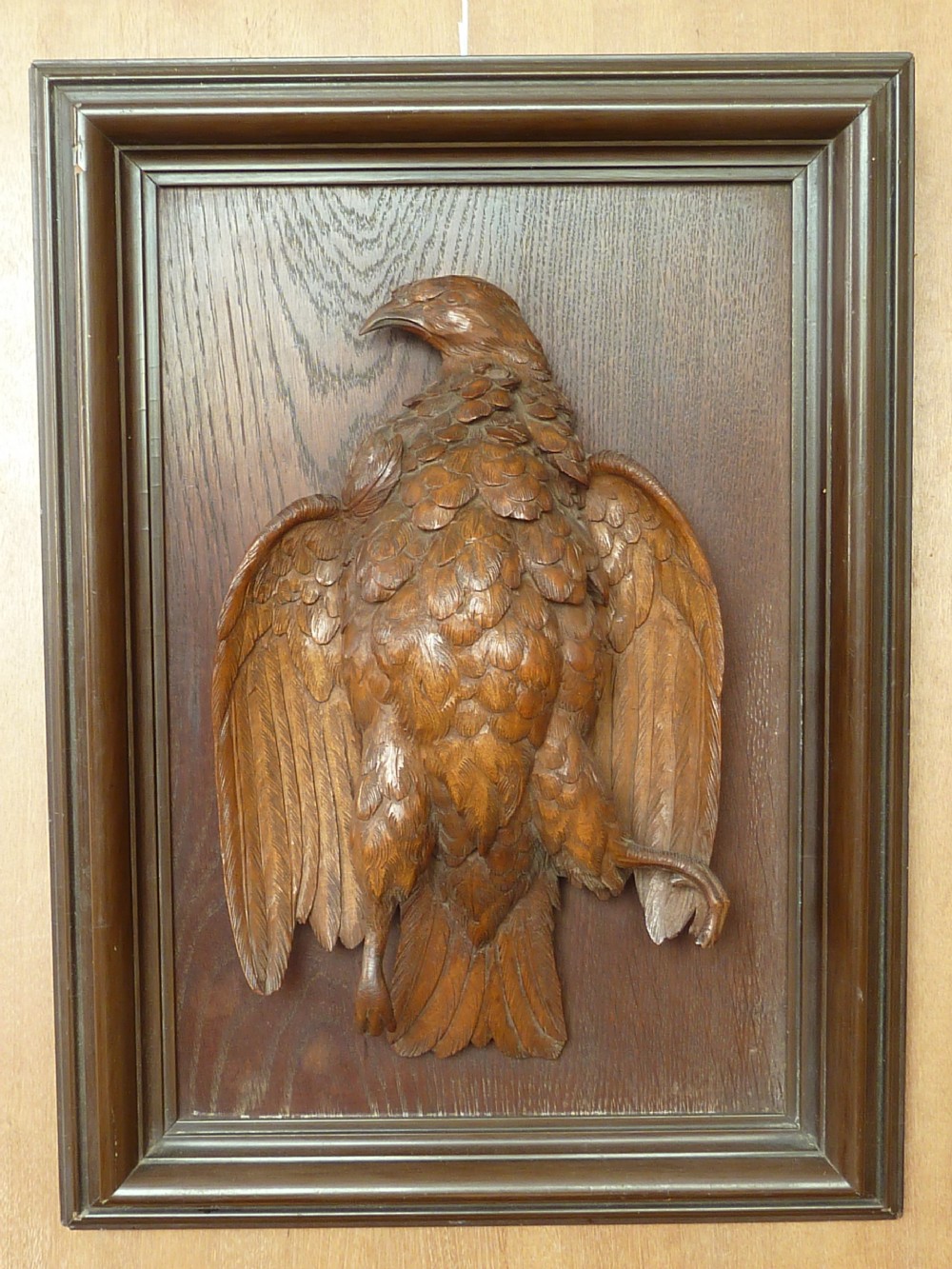 Carved Hanging Game Bird Framed Panel Trophy Victorian