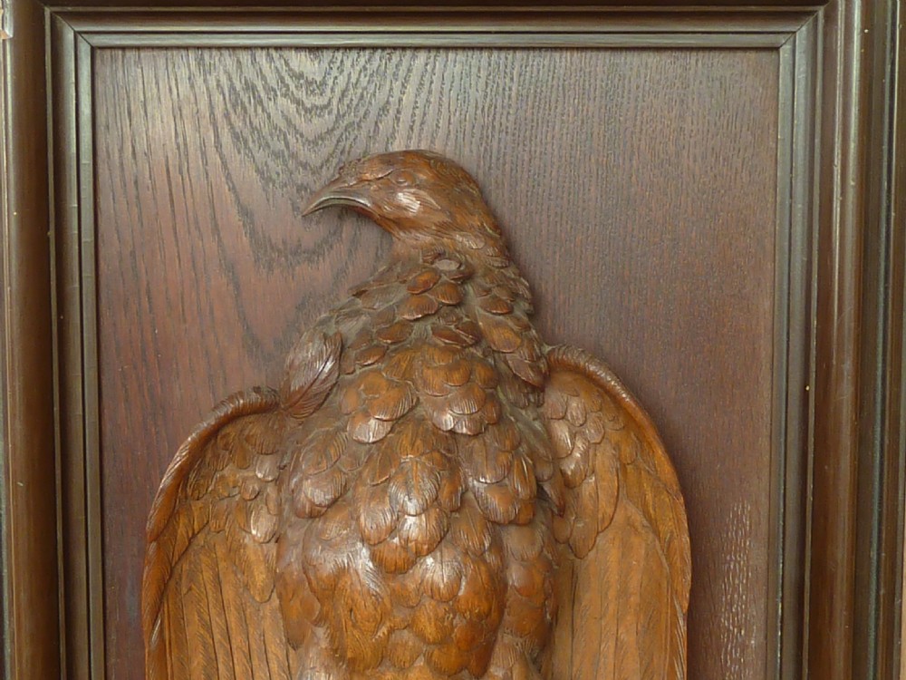 Carved Hanging Game Bird Framed Panel Trophy Victorian View IV