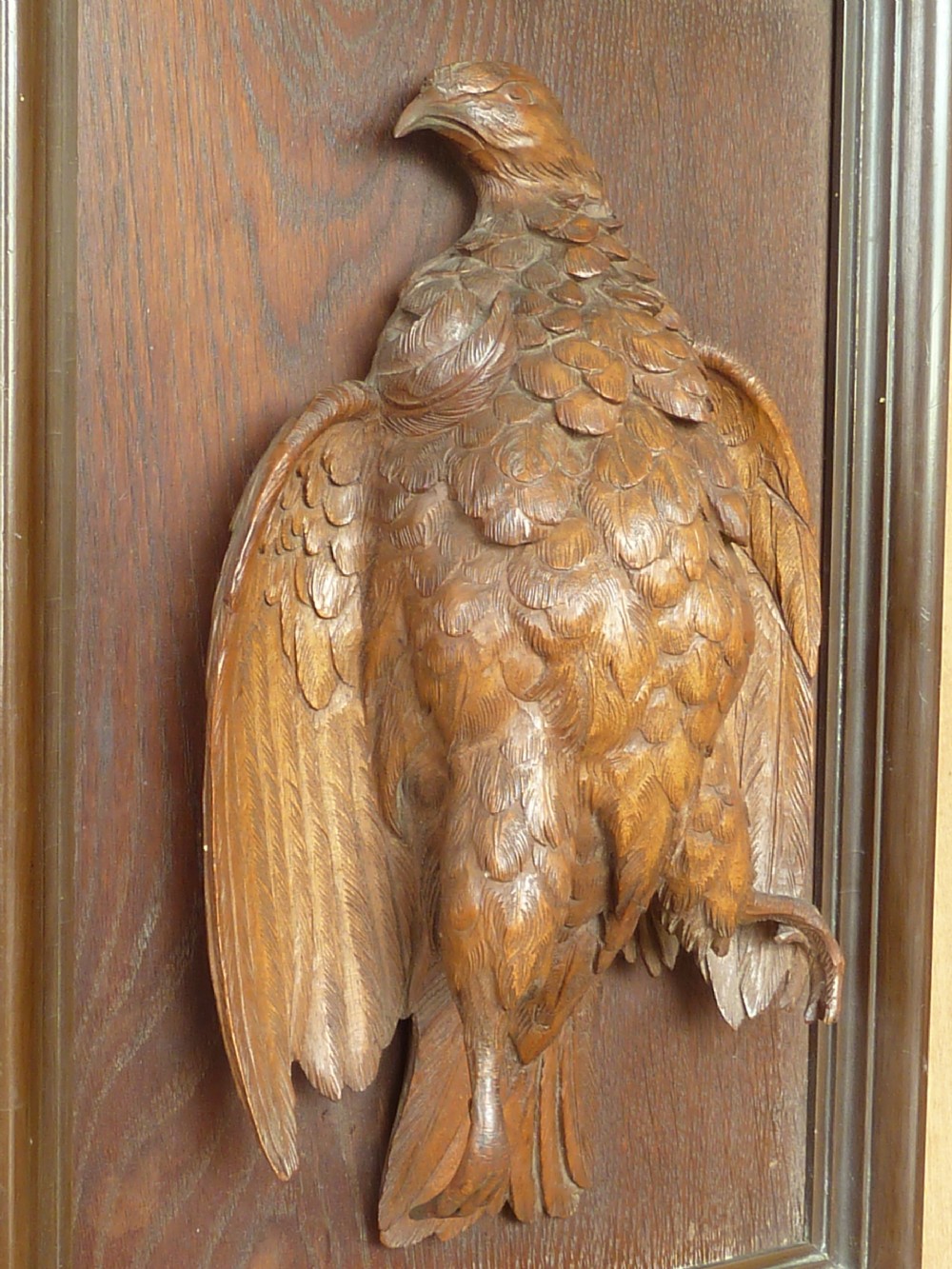Carved Hanging Game Bird Framed Panel Trophy Victorian View VI