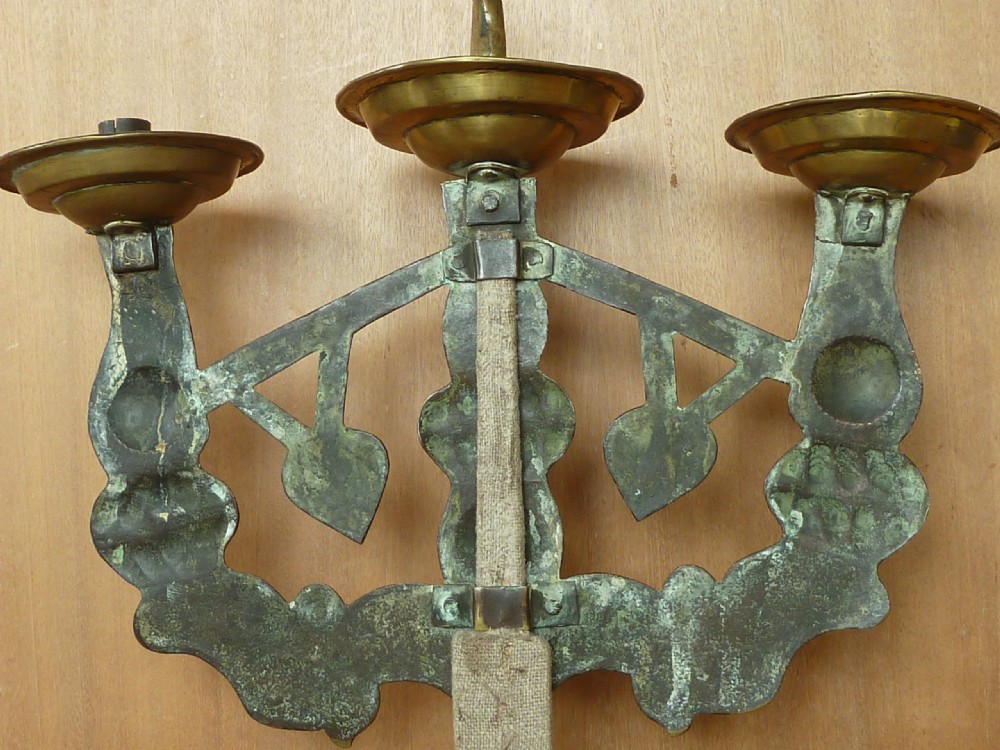 Tenabrae Easter Candelabra Dated 1682 Brass French Candle Holder Stand Candlestick Antique View V