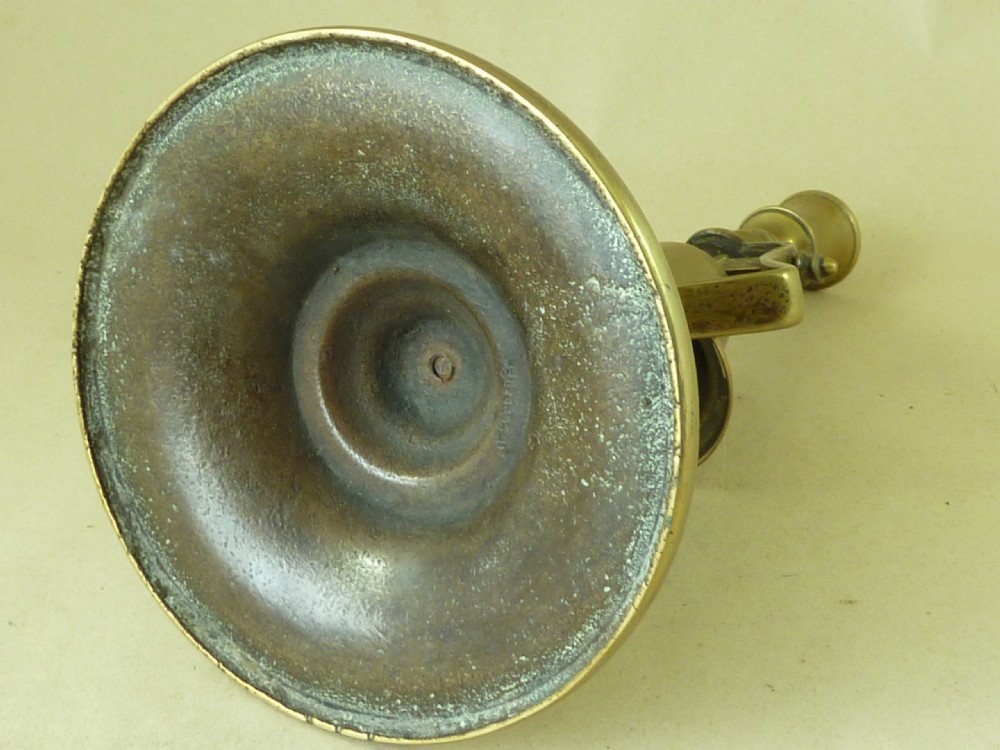 Antique Tavern Candlestick Brass Victorian Servant Bell View VI