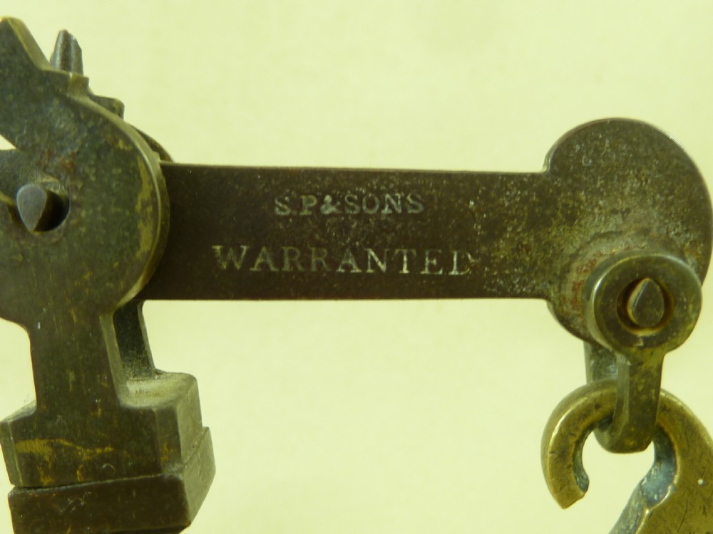 Steelyard Postal Scales Letter Balance Brass Rococo S.P.&SONS View III